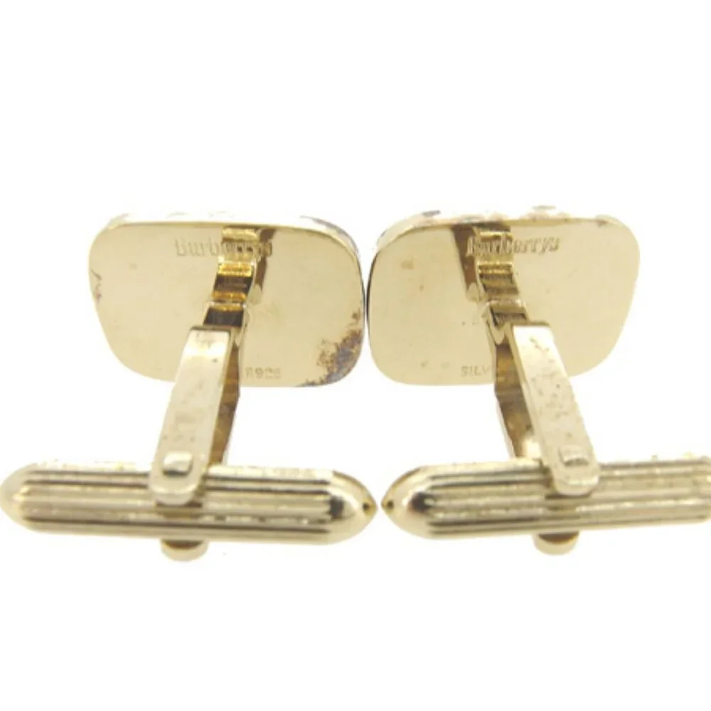 Burberry cuffs Gold Mens Authentic Used Y4024